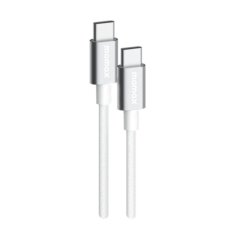 MO-4798-Cáp Sạc Nhanh Type C sang Type C 1.5M 60W MOMAX ELITE LINK PD3.0| Truyền 480Mbps | Bền Bỉ | BH 12 Tháng 1 Đổi 1 DC30 Trắng