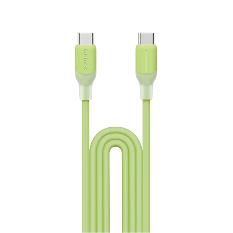 MO-3623-Cáp Sạc Nhanh Type C sang Type C 1.2M 60W MOMAX 1-Link PD| TPE +Silicon Bền Bỉ | Bảo Hành 12 Tháng 1 Đổi 1 DC23 Xanh lá