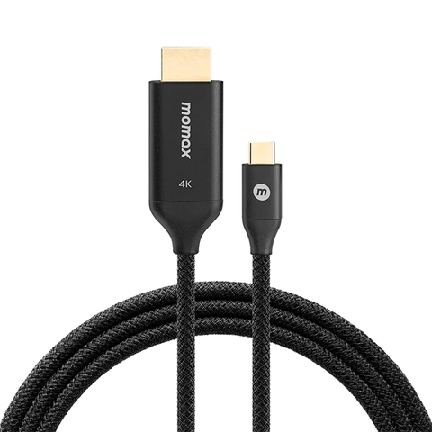 MO-8773-Cáp Chuyển Đổi Type-C sang HDMI 4K 2M MOMAX ELITE LINK| Phân Giải 4K| Dây Bện Nylon | Bảo Hành 12 Tháng 1 Đổi 1 DT3D