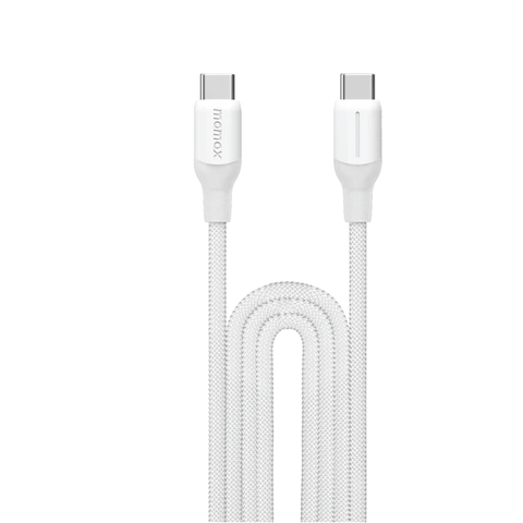 MO-4149-Cáp Sạc Nhanh Type C sang Type C 2M/3M 100W MOMAX 1-Link PD| TPE +Silicon Bền Bỉ | Bảo Hành 12 Tháng 1 Đổi 1 Trắng 3m