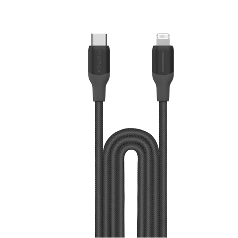 MO-2978-Cáp Sạc Nhanh Type C sang Lightning 1.2M 35W MOMAX 1-Link PD| TPE +Nylon Bền Bỉ | Bảo Hành 12 Tháng 1 Đổi 1 DL55 Đen