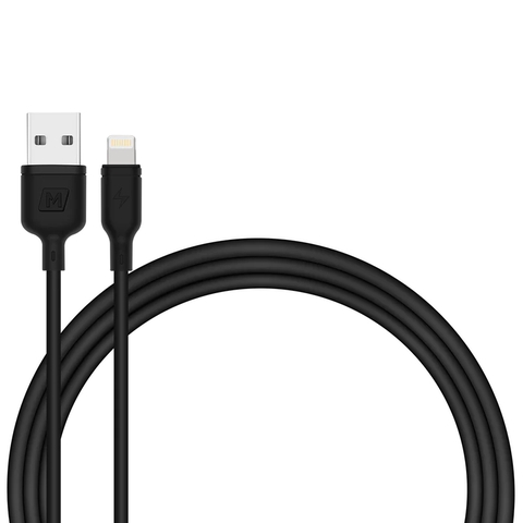 MO-3205-Cáp Sạc Nhanh USB-A sang Lightning 1M MOMAX ZERO Sạc và Truyền Dữ Liệu | Lõi Đồng | Bảo Hành 12 Tháng 1 Đổi 1 DL16 Đen