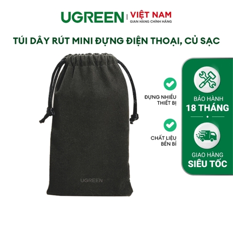 Túi dây dút Mini để điện thoại, củ sạc Ugreen 15108 | Đựng đa dạng thiết bị | Bền bỉ