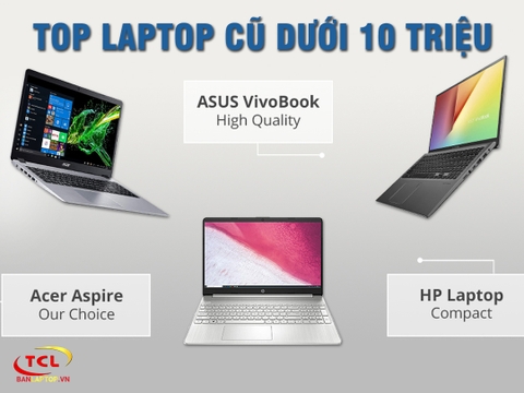 TOP 20 Laptop Cũ Dưới 10 Triệu đáng mua nhất hiện nay