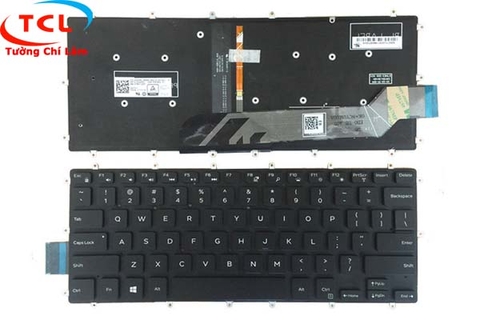 BÀN PHÍM LAPTOP DELL 7466 ZIN (ĐEN) (LED)