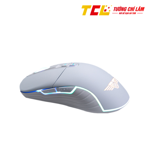 CHUỘT GAMING KHÔNG DÂY NEWMEN WGX6 TRẮNG (DUAL MODE TYPE C & 2.4GHZ)