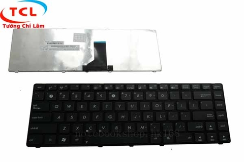 Bàn phím Asus A40 (mặt nổi, có ốc, màu đen)