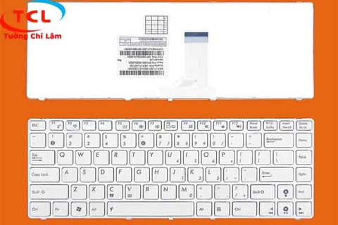 Bàn phím Asus K42 (phím nổi, màu trắng)