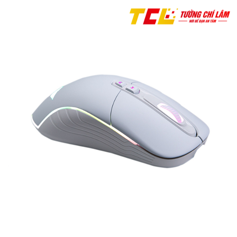 CHUỘT GAMING KHÔNG DÂY NEWMEN WGX6 TRẮNG (DUAL MODE TYPE C & 2.4GHZ)