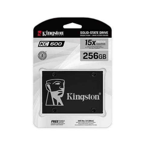 Ổ Cứng SSD Kingston KC600 256GB SATA III 2.5 Inch (SKC600/256G) (Đọc 550MB/s - Ghi 500MB/s)