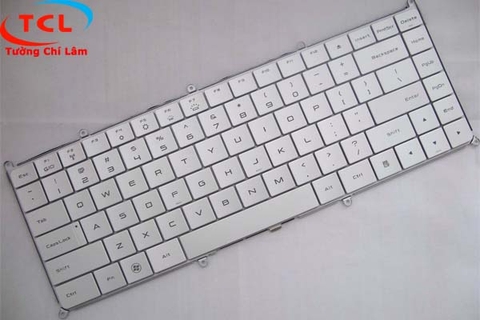 Bàn phím Dell Adamo 13 (có đèn, màu bạc)