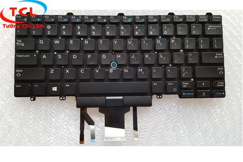 BÀN PHÍM LAPTOP DELL E5450 OEM (ĐEN) (LED) (CÓ CHUỘT)