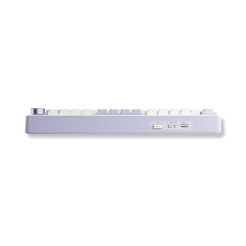BÀN PHÍM CƠ AULA F75 TÍM NHẠT + BE + XANH LÁ (KẾT NỐI TYPEC + 2.4G + BLUETOOTH, GREY WOOD V3 SWITCH)