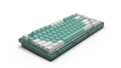 BÀN PHÍM CƠ KHÔNG DÂY FL-ESPORT Q75 AZURE GREEN 3 MODE JELLYFISH SW (KAILH BOX)