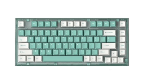 BÀN PHÍM CƠ KHÔNG DÂY FL-ESPORT Q75 AZURE GREEN 3 MODE JELLYFISH SW (KAILH BOX)