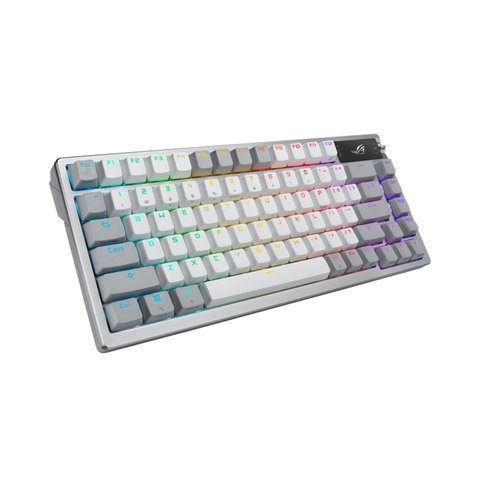 BÀN PHÍM GAMING ASUS ROG AZOTH NX RED/WL/PBT/OLED-SCR/TRẮNG (90MP0316-BKUA11)