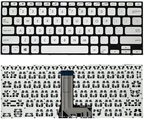 BÀN PHÍM LAPTOP ASUS A412 ZIN (BẠC) (LED)