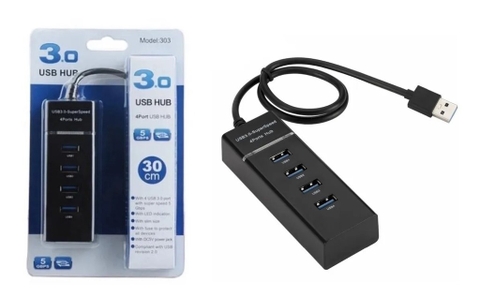 Hub Chia 4 Cổng USB 3.0 - 303A - Dây dài 30cm