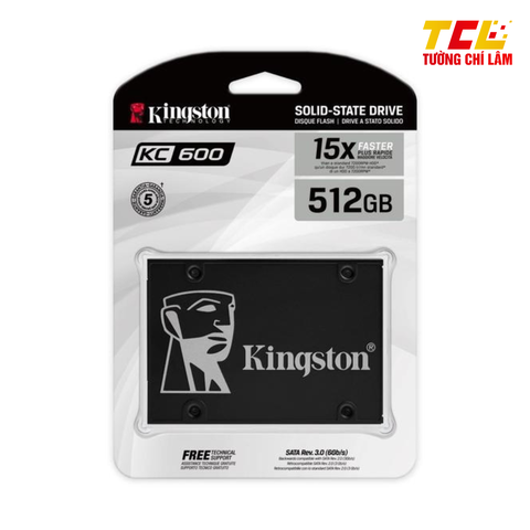 Ổ Cứng SSD Kingston KC600 512GB (Đọc: 550MB/s | Ghi: 500MB/s)