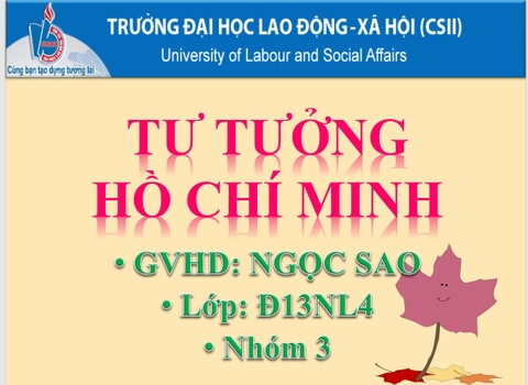 Mẫu Powerpoint Tư Tưởng Hồ Chí Minh