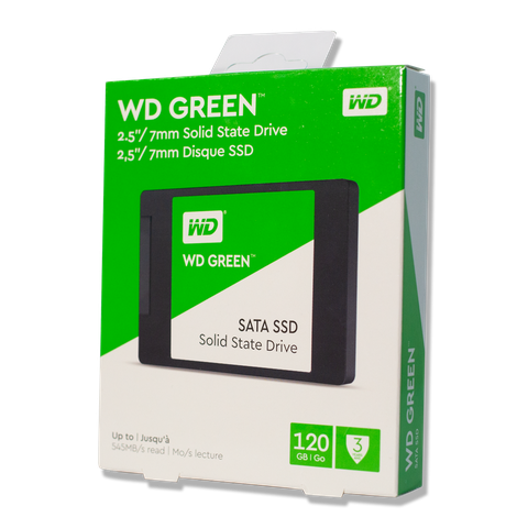 Ổ Cứng SSD WD Green 120GB SATA III 2.5 Inch (WDS120G2G0A) (Đọc 545MB/s - Ghi 430MB/s)