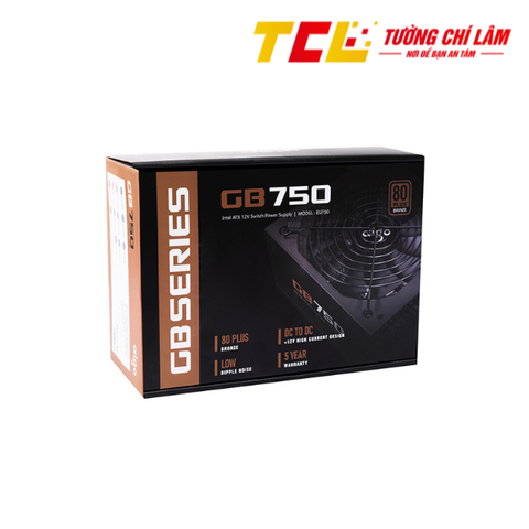 NGUỒN MÁY TÍNH AIGO GB750 - 750W (80 PLUS BRONZE/MÀU ĐEN)