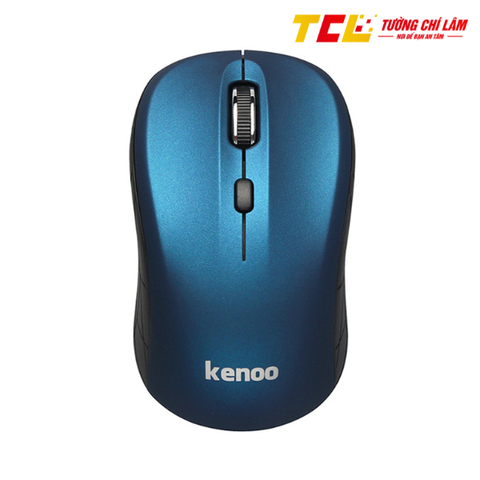 CHUỘT KHÔNG DÂY KENOO M102 (USB/XANH ĐEN/1 PIN RỜI)