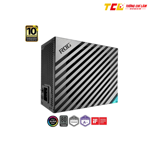 NGUỒN ASUS ROG THOR - 1600T GAMING TITANIUM - 1600W ( MÀU ĐEN/80 PLUS TITANIUM / FULL MODULAR)