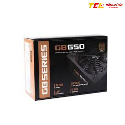 NGUỒN MÁY TÍNH AIGO GP650 - 650W (80 PLUS BRONZE/MÀU ĐEN)
