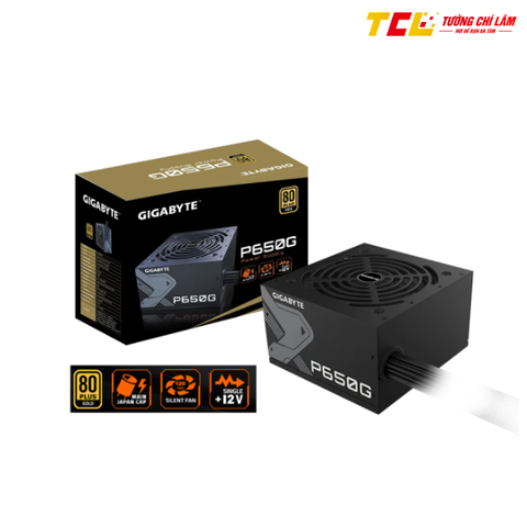 NGUỒN GIGABYTE P650G 650W (80 PLUS GOLD/MÀU ĐEN)