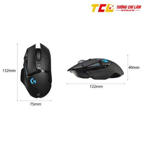 CHUỘT GAME KHÔNG DÂY LOGITECH G502 HERO LIGHTSPEED (USB/RGB/ĐEN) 