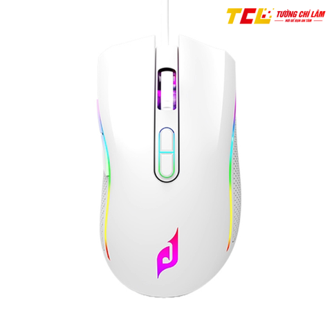 CHUỘT GAMING KHÔNG DÂY EDRA EM624W TRẮNG (USB WIRELESS 2.4GHZ/BLUETOOTH/RGB/HUANO SWITCH)