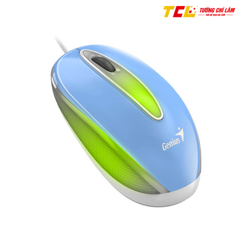 CHUỘT CÓ DÂY GENIUS DX-MINI (USB/XANH/RGB/BLUEEYE)