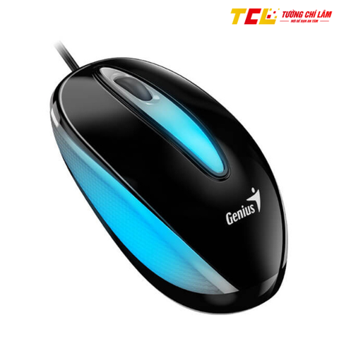 CHUỘT CÓ DÂY GENIUS DX-MINI (USB/ĐEN/RGB/BLUEEYE)