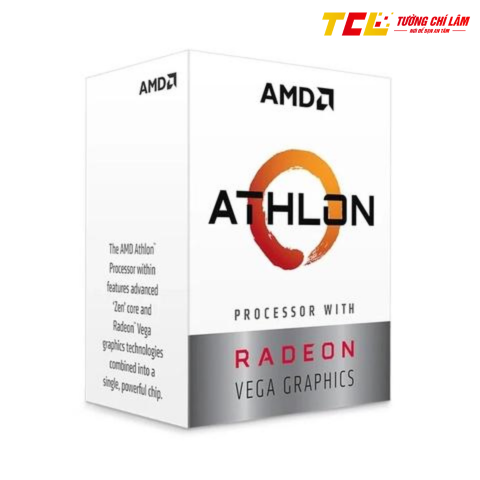 CPU AMD ATHLON 3000G (3.50 GHz | 2 nhân 4 luồng | 5MB Cache | AM4 | 35W)