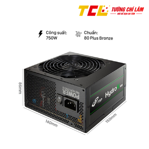 NGUỒN FSP HYDRO K PRO SERIES HD2-750 750W ( 80 PLUS BRONZE/ MÀU ĐEN)