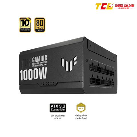 NGUỒN ASUS TUF GAMING 1000W GOLD ATX3.0 ( PCI GEN 5.0 /80 PLUS GOLD/MÀU ĐEN/FULL MODULAR)