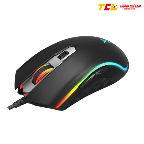 CHUỘT GAMING CÓ DÂY RAPOO V25S (MÀU ĐEN, KẾT NỐI USB, LED RGB)