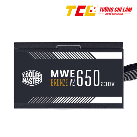 NGUỒN MÁY TÍNH COOLER MASTER MWE V2 230V 650 650W PLUS BRONZE (80 PLUS BRONZE/MÀU ĐEN)