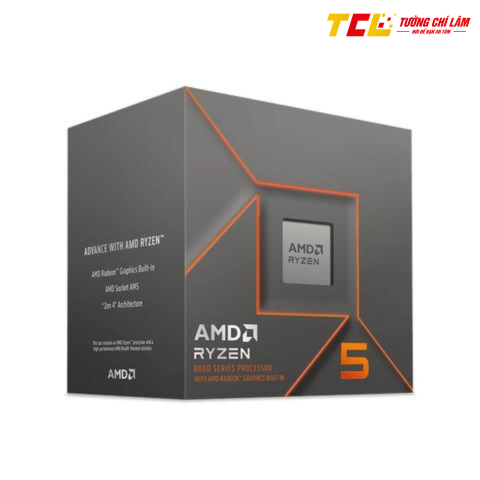 CPU AMD Ryzen 5 8500G (3.50 GHz up to 5.00 GHz | 6 nhân 12 luồng | 22MB Cache | AM5 | 65W)