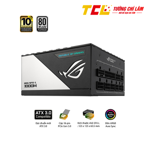 NGUỒN MINI SFX-L ASUS ROG LOKI 1000P 1000W PLATINUM ( PCI GEN 5.0 - FULL MODULAR)
