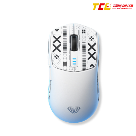CHUỘT GAMING AULA SC580 3 MODE (CÓ DÂY + 2.4G + BLUETOOTH) MÀU TRẮNG