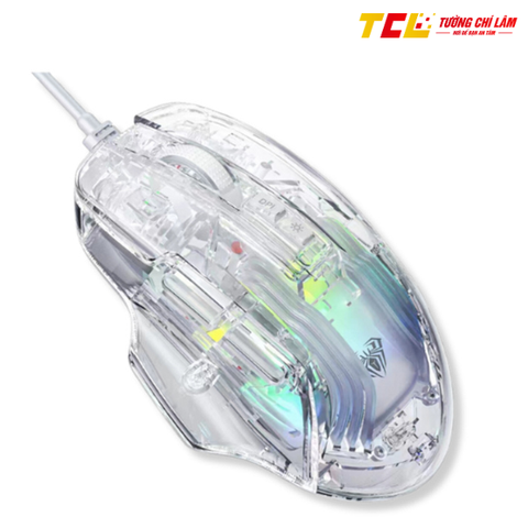 CHUỘT GAMING CÓ DÂY AULA S80 MÀU TRONG SUỐT