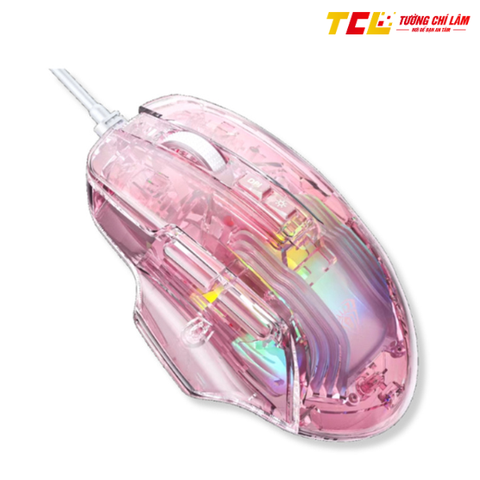 CHUỘT GAMING CÓ DÂY AULA S80 MÀU TRONG SUỐT