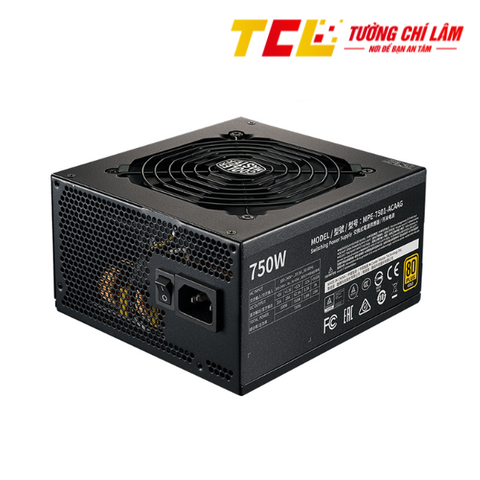 NGUỒN MÁY TÍNH COOLER MASTER MWE GOLD 750 - V2  750W ( 80 PLUS GOLD/MÀU ĐEN/FULL MODULAR)