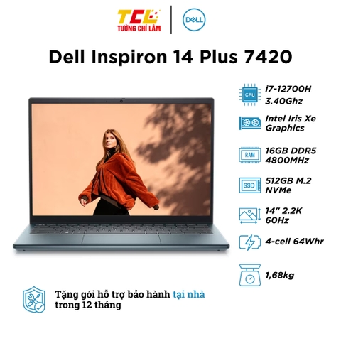 Dell Inspiron 14 Plus 7420 (i7-12700H | RAM 16GB | SSD 512GB | 14 Inch 2.2K)