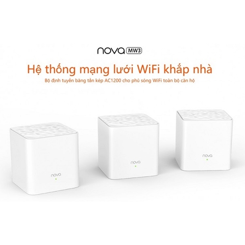 Bộ Wifi Mesh không dây Tenda Nova MW3 (3 pack)