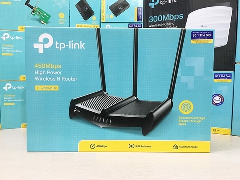 Bộ phát Wifi TP-Link TL-WR941HP 450Mbps - 3 Anten Chính hãng