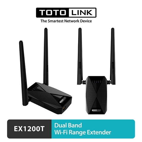 Kích sóng WiFi TOTOLINK EX1200T Băng tần kép AC1200