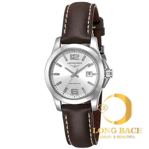 lbwm ĐỒNG HỒ NỮ LONGINES L33764765 DÂY DA PHONG CÁCH TRẺ TRUNG SANG TRỌNG L3.376.4.76.5